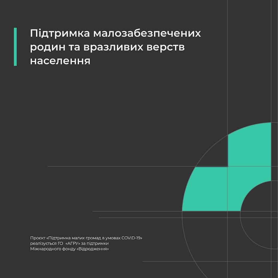Підтримка малозабезпечених родин та вразливих верств населення